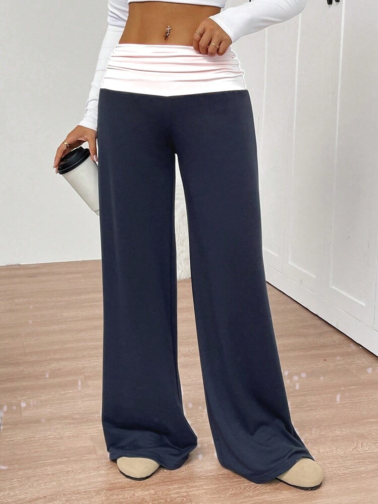 Drapey Wide-Leg Yoga Pants