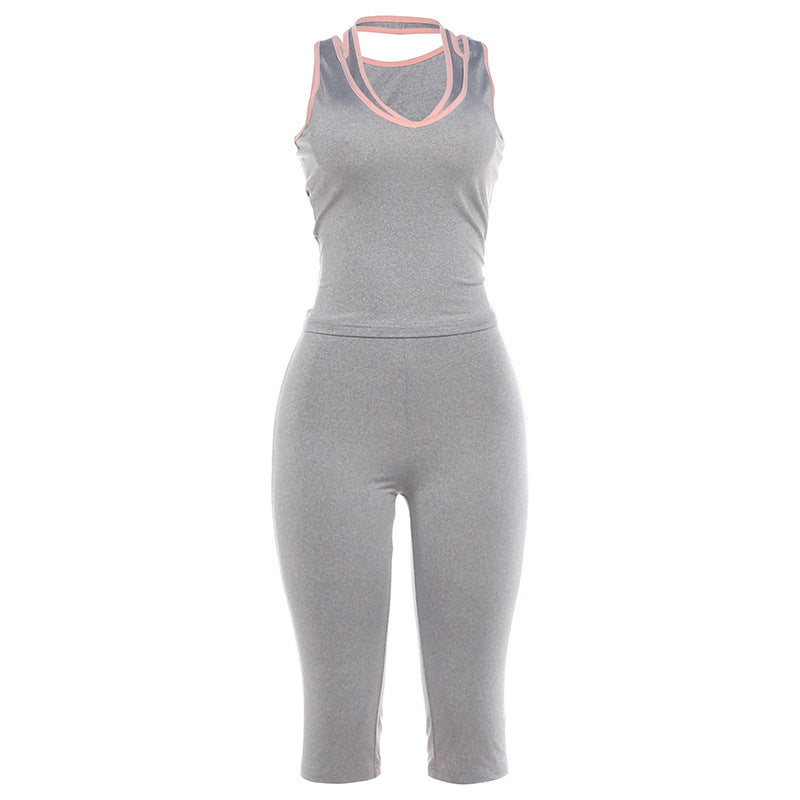 Women's Sleeveless Vest and Shorts Set