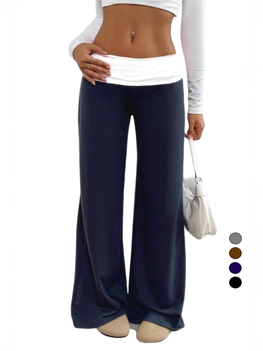 Drapey Wide-Leg Yoga Pants