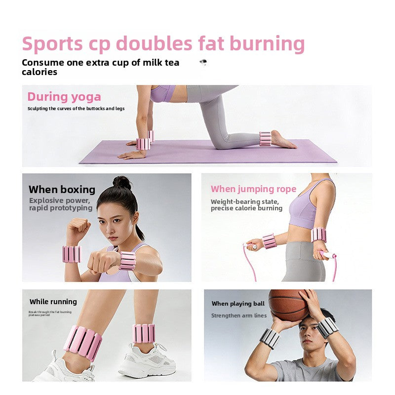 Adjustable Weighted Wrist and Ankle Straps for Fitness