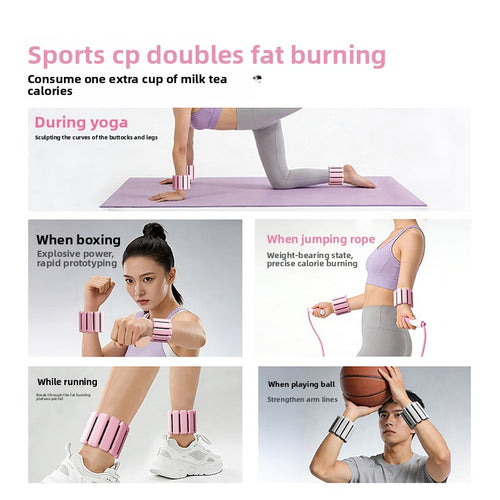 Adjustable Weighted Wrist and Ankle Straps for Fitness