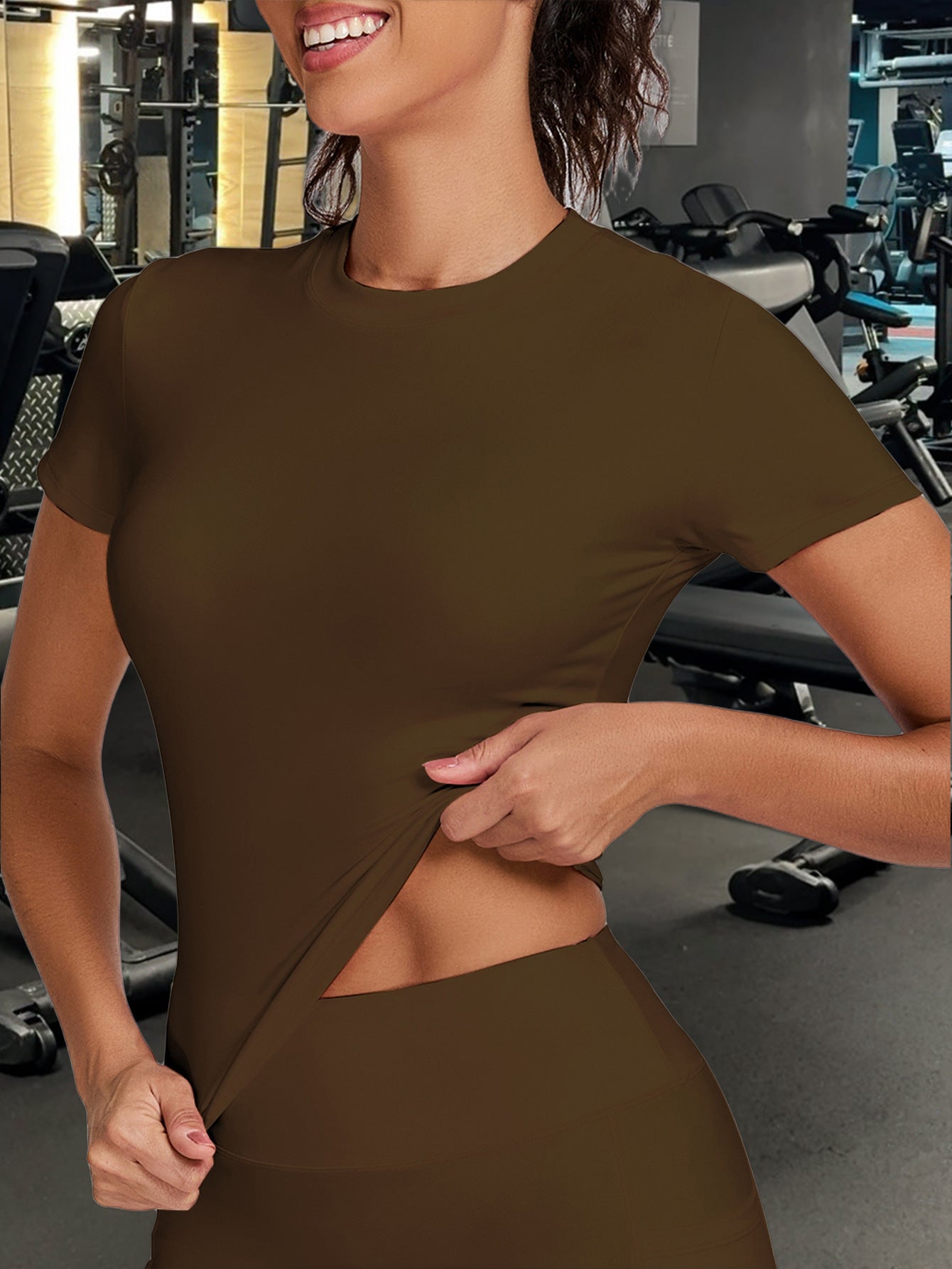 Women's Yoga Sports Set with Pocket Shorts